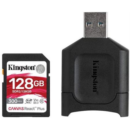 CARTE MÉMOIRE SD KINGSTON CANVAS REACT 128GB