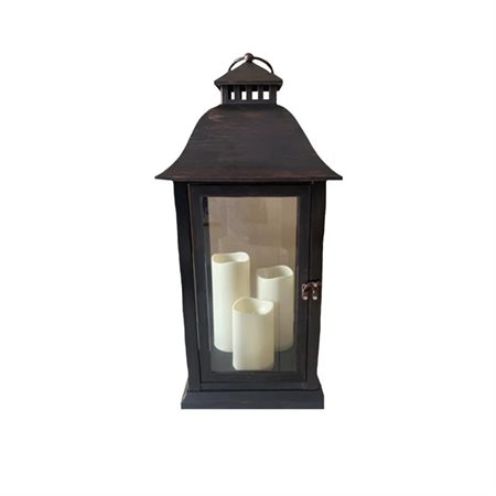 3 LED candles lantern