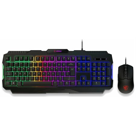 ENS. CLAVIER / SOURIS FILAIRE MSI FORGE GK100C