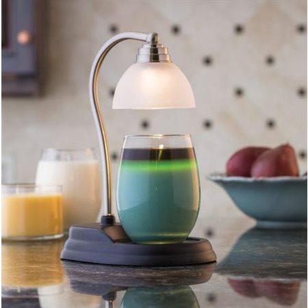 LAMPE CHAUF.CHANDEL.AURORA PEWTER