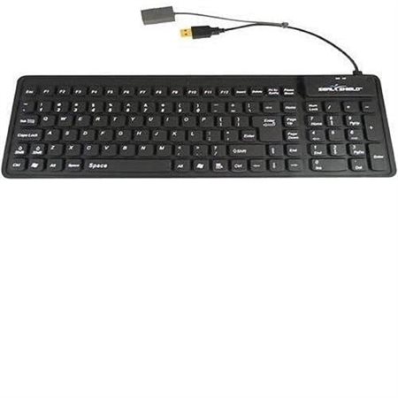 CLAVIER SILICONE SEAL SHIELD FLEXIBLE NOIR USB